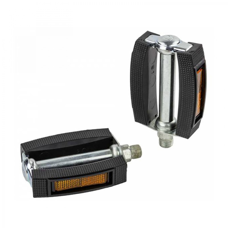 XLC PeDALES UNIVERSELLES 9/16   GOMME NOIRES AVEC ReFLECTEUR - 2501840900 - 4055149356460