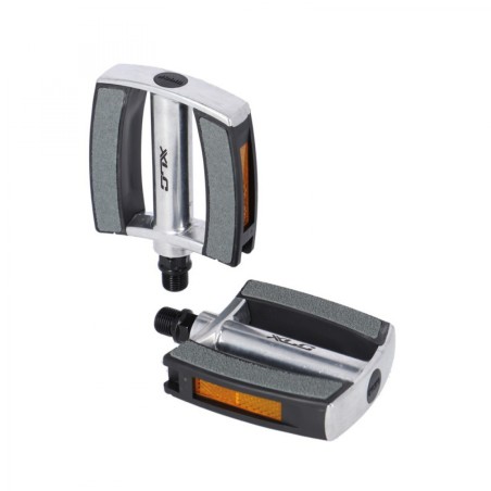 XLC PD-C21 PÃ?DALES PLATEFORME 111x90x27 mm ALU ARGENT/GR.RÃ - 2501851607 - 4055149427757