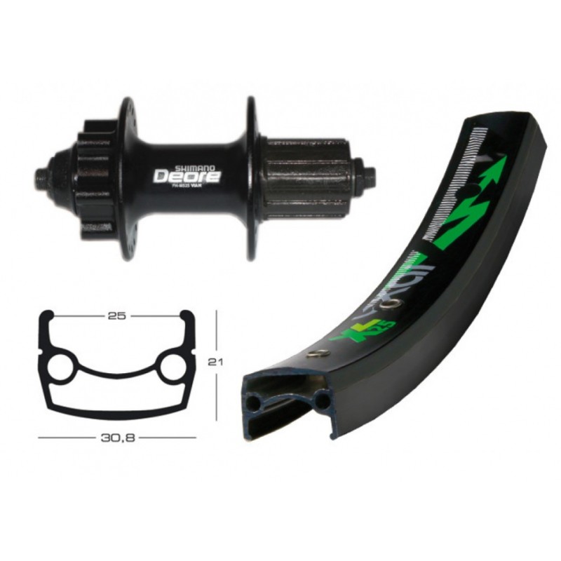 R.AR.26x1.90 WI.EXAL XL25 36TR.DI.6VI.DEOREXT BL.RA.135 8/11 - 2146625900 - 4032191651583