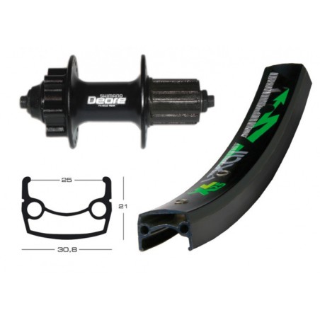 R.AR.26x1.90 WI.EXAL XL25 36TR.DI.6VI.DEOREXT BL.RA.135 8/11 - 2146625900 - 4032191651583