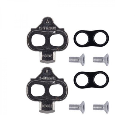 CALE PEDALE VTT LOOK X TRACK MOBILE  /- 6° GRIS COMPATIBLE SPD (PR) 