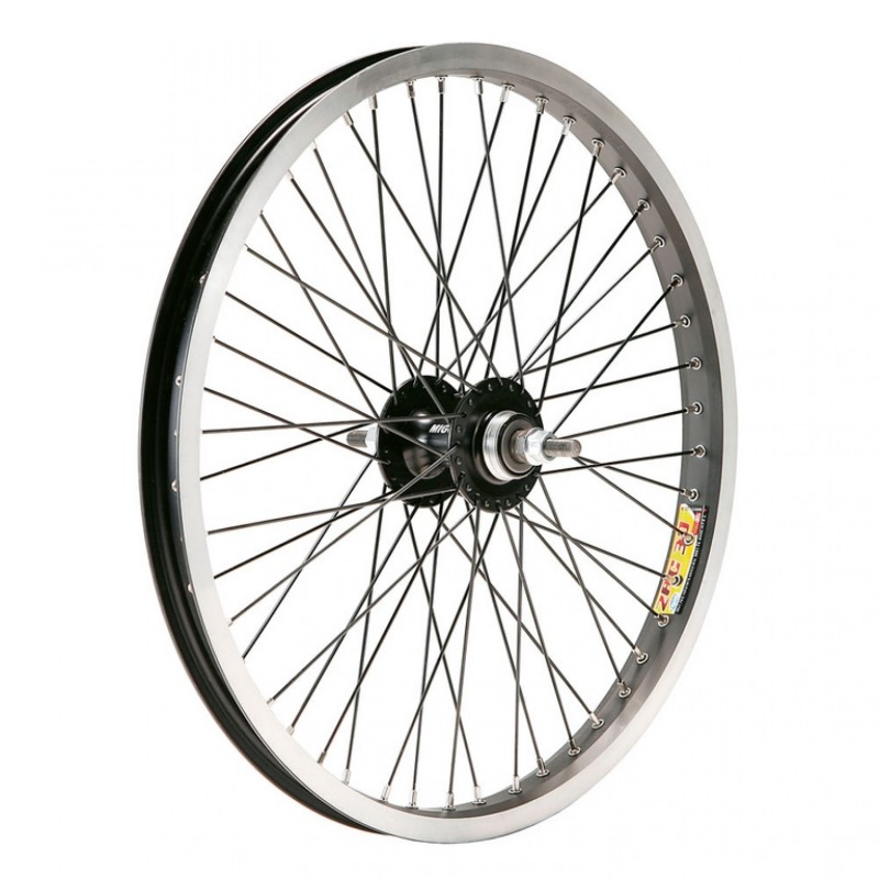 ROUE ARRIÈRE GURPIL BMX 20x2.125 MOYEU ALU.48 RAYONS AXE 9.5 - 31048 - 8420011310486