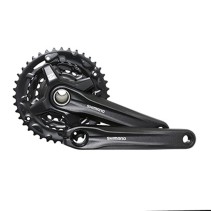 PEDALIER VTT SHIMANO  9V. MT210 175mm 40-30-22  INTEGRE