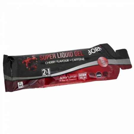 BORN SUPER LIQUIDE GEL CERISE   CAFÉINE (12 UNITÉS) - 195016 - 8716178010407