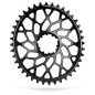 PLATEAU ABSOLUTE BLACK OVALE 42D DM CX SRAM 1x10/12V ALU NR - SRCXOV42BK - 5110846001309