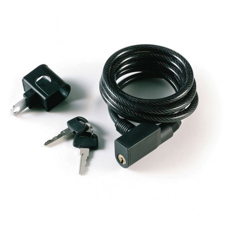 ANTIVOL CÂBLE SPIRAL 8 mm - 180 cm AVEC SUPPORT - 33504 - 8420011335045