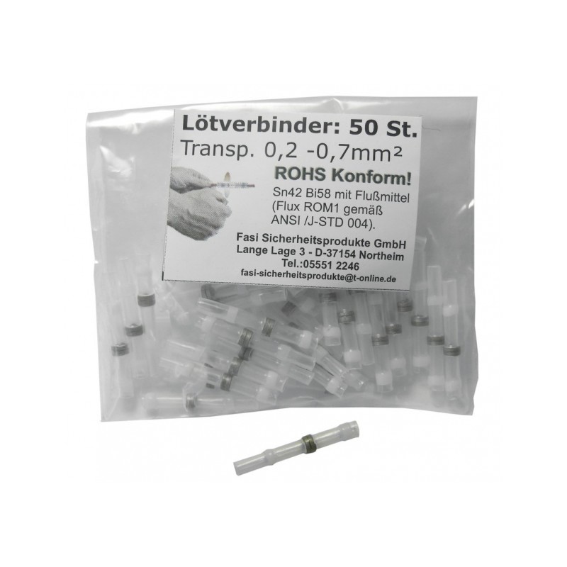 SACHET 50 UNITÉS RACCORD FASI  À BRASER P/CÂBLE TRANSPARENT - 106130008 - 4025923005129