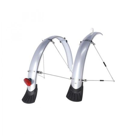 XLC MG-F02 JEU DE GUARDE-BOUES 28   45mm ARGENT/RÉFLECHISSAN - 2502520050 - 4055149327484