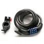 ANTIVOL CÂBLE SPIRAL AVEC COMBINAISON 10 mm - 180 cm - 33507 - 8420011335076