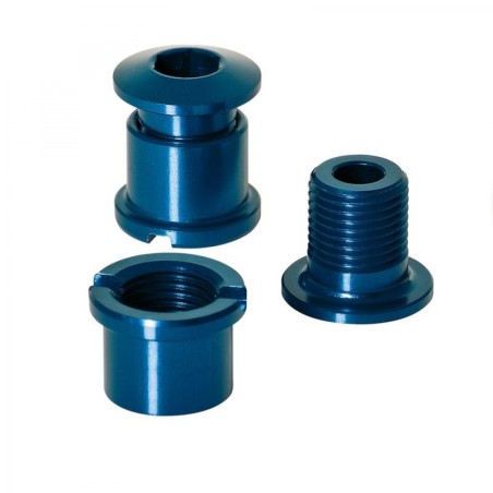 XLC CR-X01 JEU DE 5 VIS POUR PLATEAU 7MM BLEU - 2502840009 - 4032191816388