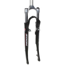 FOURCHE VTC 28 " ZOOM SWIFT ALU RESSORT NOIR DEB. 75mm COMPATIBLE FREIN A DISQUE PIVOT FILETE 1"1-8-25,4