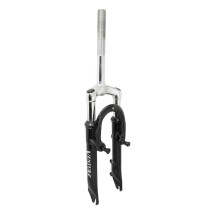 FOURCHE VTT 20 " M-W A SUSPENSION DISQUE   V-BRAKE ACIER RESSORT-ELASTOMERE NOIR DEB. 50mm PIVOT  FILETE 1"-22,2 INTERIEUR