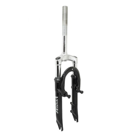 FOURCHE VTT 20 " M-W A SUSPENSION DISQUE   V-BRAKE ACIER RESSORT-ELASTOMERE NOIR DEB. 50mm PIVOT  FILETE 1"-22,2 INTERIEUR