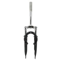 FOURCHE VTT 20 " M-W A SUSPENSION DISQUE   V-BRAKE ACIER RESSORT-ELASTOMERE NOIR DEB. 50mm PIVOT  FILETE 1"-22,2 INTERIEUR
