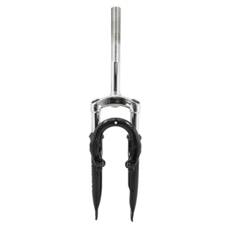 FOURCHE VTT 20 " M-W A SUSPENSION DISQUE   V-BRAKE ACIER RESSORT-ELASTOMERE NOIR DEB. 50mm PIVOT  FILETE 1"-22,2 INTERIEUR