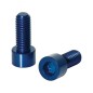XLC BC-X02 2 VIS HÉXAGONALES PORTE-BIDON ALU M5x17 mm BLEU - 2503215009 - 4032191816364