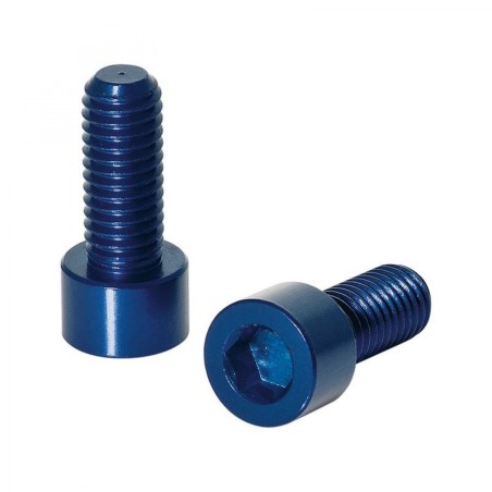 XLC BC-X02 2 VIS HÉXAGONALES PORTE-BIDON ALU M5x17 mm BLEU - 2503215009 - 4032191816364