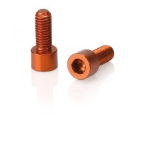 XLC BC-X02 2 VIS HÉXAGONALES PORTE-BIDON ALU M5x17 mm ORANGE - 2503215016 - 4032191956404