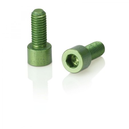 XLC BC-X02 2 VIS HÉXAGONALES PORTE-BIDON ALU M5x17 mm VERT - 2503215018 - 4032191956411