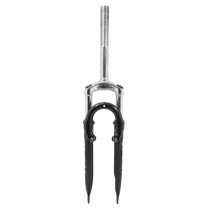 FOURCHE VTT 26 " M-W A SUSPENSION ACIER RESSORT-ELASTOMERE POUR V-BRAKE ET DISC NOIR DEB. 50mm PIVOT (230-100mm) FILETE