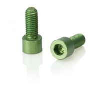 XLC BC-X02 2 VIS HÉXAGONALES PORTE-BIDON ALU M5x17 mm VERT - 2503215018 - 4032191956411