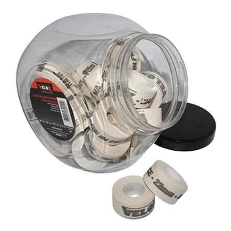 FOND DE JANTE TRESSE ADHESIF LARGEUR 22mm LONGUEUR 2M (JARRE DE 30 ROULEAUX)