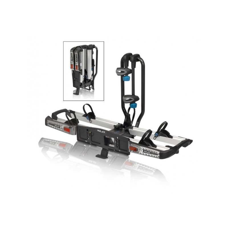 XLC CC-C05 PORTE-VÉLO PLIANT AZURA XTRA LED 2 VÉLOS - Q1801-8000/XLC Azura Xtra - 4055149266486