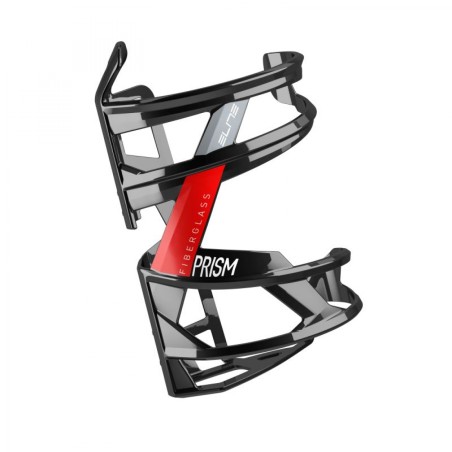 P/BIDON LATÉRAL ELITE PRISM FIBRE BRILLANT NOIR/ROUGE DROIT - 181001 - 8020775031254