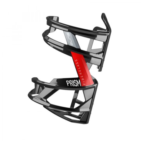 P/BIDON LATÉRAL ELITE PRISM FIBRE BRILLANT NOIR/ROUGE GAUCHE - 181002 - 8020775031261