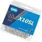 CHAÎNE KMC X10SL 114 MAILLONS 10V.CHROMÉE - BX10SLN14 - 4715575890340