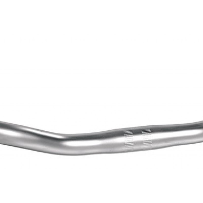 CINTRE ERGOTEC TREKKING ALU 590mm 25.4 H.35mm 47º ARGENT AN. - 15075001 - 4016538079650