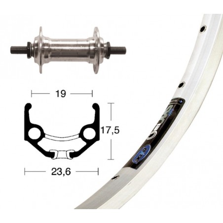 RO.AVA.28x1.75 WINORA RIGIDE  ZAC 19 32 TROUS AXE 100 ARG - 2147515000 - 4032191828824