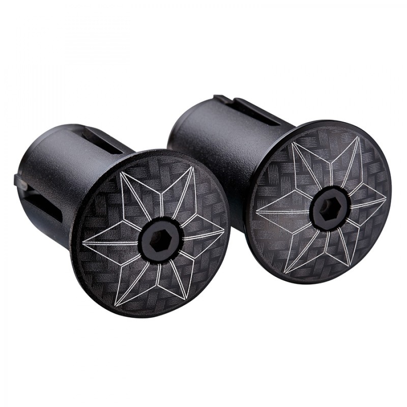 JEU BOUCHONS CINTRE SUPACAZ STAR PLUGZ ALUMINIUM NR CARBONE - BP-28 - 660902387052