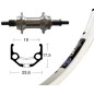 RO.ARR.28x1.75 WINORA RIGIDE  ZAC 19 32 TROUS AXE 135 ARG. - 2147515100 - 4032191828831