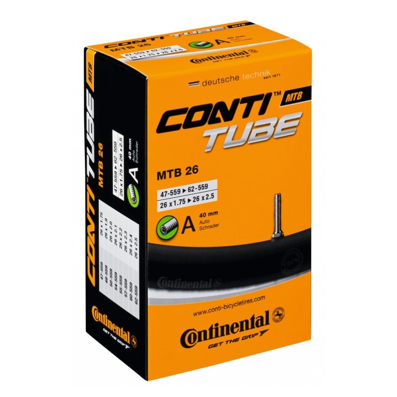 CHAMBRE À AIR CONTINENTAL VTT 26x1.75-2.30''VALVE DUNLOP 40 - 1816210000 - 4019238556704
