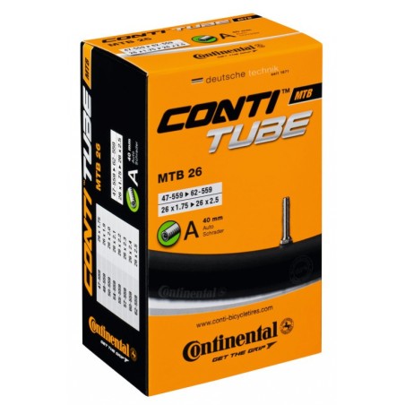 CHAMBRE À AIR CONTINENTAL VTT 26x1.75-2.30''VALVE DUNLOP 40 - 1816210000 - 4019238556704