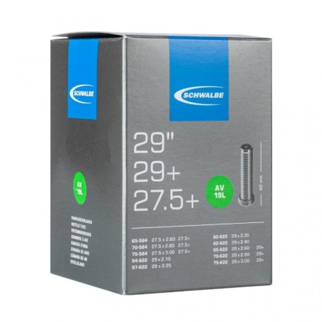 CHAMBRE A AIR VELO SCHWALBE  AV19 27.5/29 x 2.30-3.00  VALVE STANDARD
