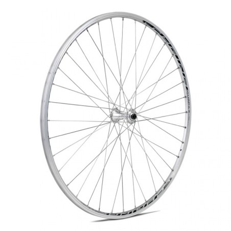 ROUE AVANT GURPIL 700 RIGIDA CHRINA ARGENT AVEC BLOCAGE ALU - 31054 - 8420011310547