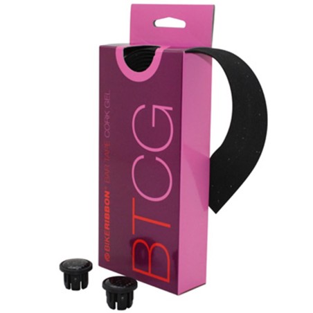 Ruban de guidon Bike Ribbon cork gel noir avec liege