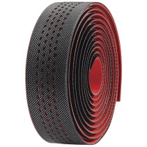 JEU DE GUIDOLINE VELO PU DIAMOND GEL ANTIDÉRAPANTE NR/ROUGE - VLT-079HD2G - 8422643327436