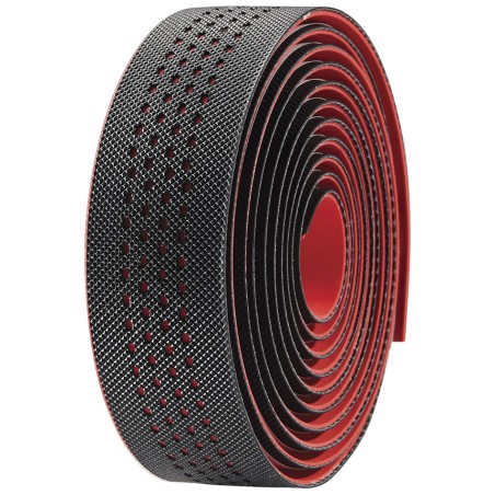 JEU DE GUIDOLINE VELO PU DIAMOND GEL ANTIDÉRAPANTE NR/ROUGE - VLT-079HD2G - 8422643327436