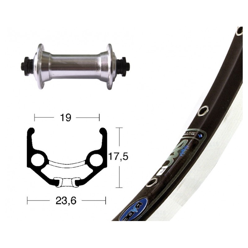 R.AV.28x1.75 WINORA RIGIDE ZAC 19 TX800 BLO.RA.100mm NR/ARG. - 2147543600 - 4032191828985