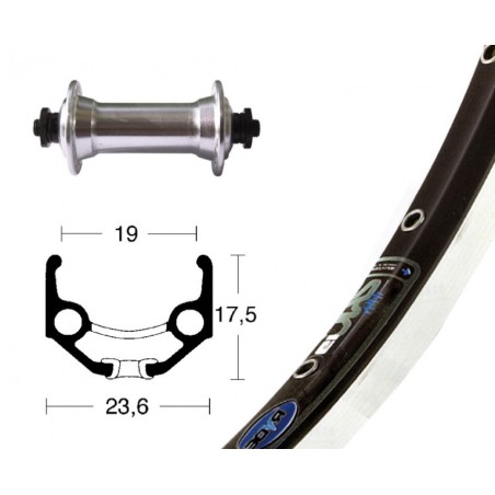 R.AV.28x1.75 WINORA RIGIDE ZAC 19 TX800 BLO.RA.100mm NR/ARG. - 2147543600 - 4032191828985