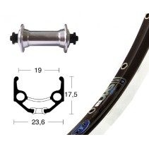 R.AV.28x1.75 WINORA RIGIDE ZAC 19 TX800 BLO.RA.100mm NR/ARG. - 2147543600 - 4032191828985