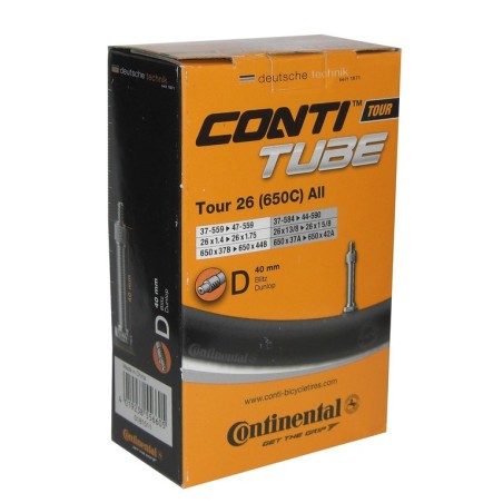 CHAMBRE À AIR CONTINENTAL TOUR 26x1 1/8-1.75''ALL VALVE DUNL - 1815110000 - 4019238556605