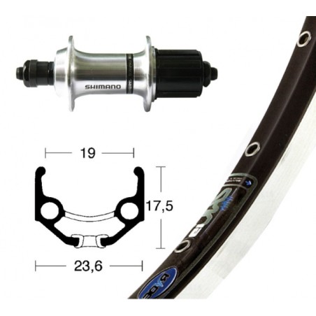 R.ARR.28x1.75 WINORA RIGIDE ZAC 19 TX 800 BLO.RA.135mm NR/AR - 2147543700 - 4032191828992