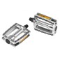 PÉDALES ERGOTEC 658 XXL 9/16  AVEC RÉFLECTEURS ARGENT/GRISES - 86036001 - 4016538100811