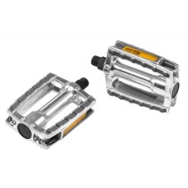 PÉDALES ERGOTEC 658 XXL 9/16  AVEC RÉFLECTEURS ARGENT/GRISES - 86036001 - 4016538100811