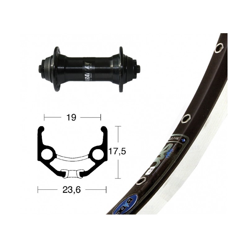 R.AV.28x1.75 WINORA RIGIDE ZAC 19 T 3000 BLO.RA.100 mm NR/AR - 2147544800 - 4032191829005
