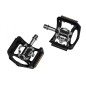 PÉDALES ERGOTEC EP-SERIE SUPERLIGHT 9/16  A/RÉF.ALU NOIRES - 86065001 - 4016538100859